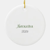  notenkraker lam/Baby muis/engel Keramisch Ornament (Achterkant)