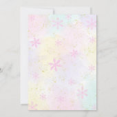 Notenkraker Land Van Snoepjes Fee Roze Uitnodiging (Achterkant)