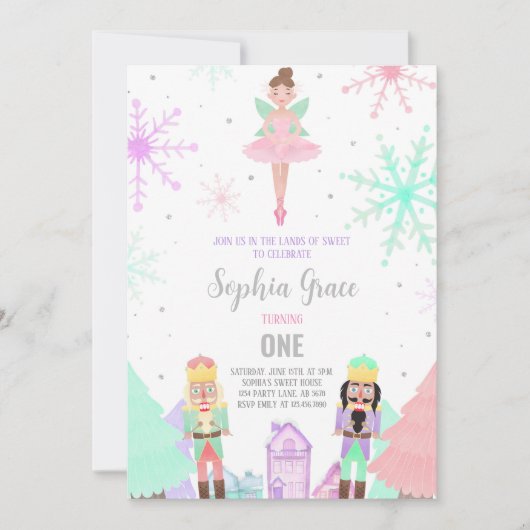 Notenkraker Land van Sweets Winter Kaart (Voorkant)