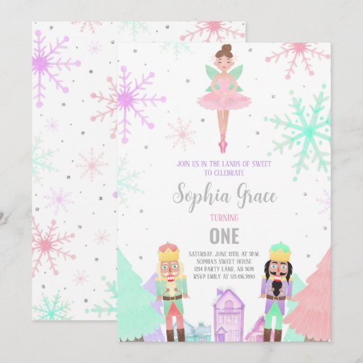 Notenkraker Land van Sweets Winter Kaart (Voorkant / Achterkant)