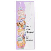 Notenkraker Let's Get Crackin' Christmas Wijn Cadeautas (Achterkant)