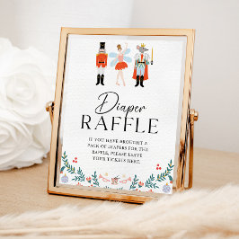 Notenkraker Luier Raffle Christmas Baby shower Poster