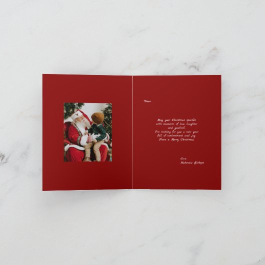 Notenkraker Magie Foto Feestdagen Kaart (Binnen)