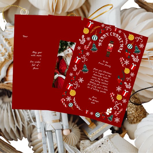 Notenkraker Magie Foto Feestdagen Kaart