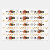 Notenkraker Mannen Soldiers Christmas Inpakpapier Vel (Voorkant 3)