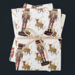 Notenkraker Mannen Soldiers Christmas Inpakpapier Vel<br><div class="desc">Notenkraker Mannen Soldiers Christmas Wrapping Paper Sheets Verschillende verscheidenheid aan notenkrakers,  sneeuwvlokken,  gouden linten,  pastels,  notenkrakers met zwarte baarden,  rendieren en goudsterren. Trio inpakpapier set,  variëteit is beter</div>
