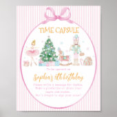 Notenkraker Meisje Verjaardag Tijd Capsule Bord Poster (Voorkant)