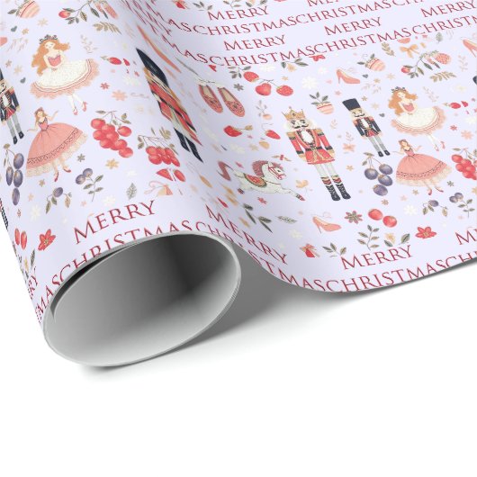 Notenkraker Merry Christmas Sugar Plum Fairy Cadeaupapier (Rol Hoek)