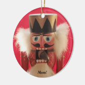 Notenkraker met eikel rond ornament (Links)