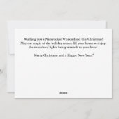 Notenkraker met gouden kroon feestdagenkaart (Achterkant)