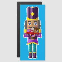 Notenkraker met kleine rode vrachtwagen en geboort