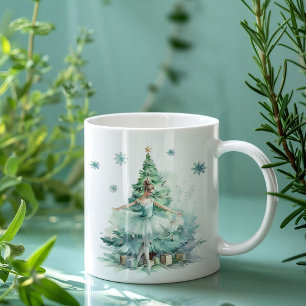 Notenkraker Mint Ballerina Gepersonaliseerde Kerst Koffiemok
