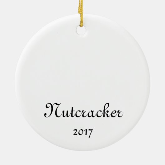 Notenkraker Muis Keepsake Ornament (Achterkant)