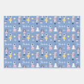 Notenkraker Muis Koning Pastel Ballet Kerstmis Inpakpapier Vel (Voorkant)