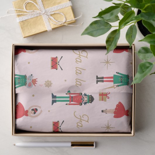 Notenkraker Muis Koning Roze Ballet Kerstmis Tissuepapier (Geschenk)