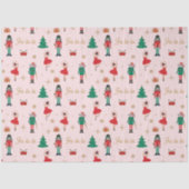 Notenkraker Muis Koning Roze Ballet Kerstmis Tissuepapier (Voorkant)