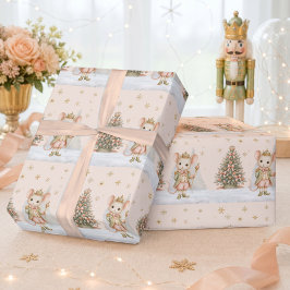 Notenkraker Muizenkoning Kerstboom Verjaardag Cadeaupapier