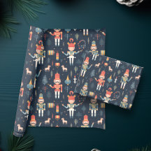 Notenkraker Navy Blau Feestelijke Kerst