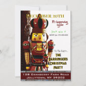 Notenkraker Nelson Merry Christmas Party Kaart (Voorkant)