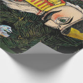  notenkraker onder kerstboom cadeaupapier (Hoek)