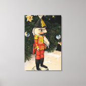 notenkraker onder kerstboom canvas afdruk (Voorkant)