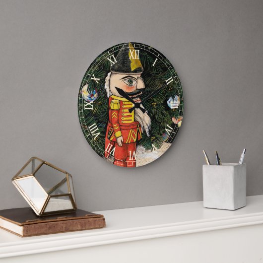 notenkraker onder kerstboom grote klok (Kantoor)