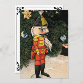  notenkraker onder kerstboom kaart (Voorkant / Achterkant)