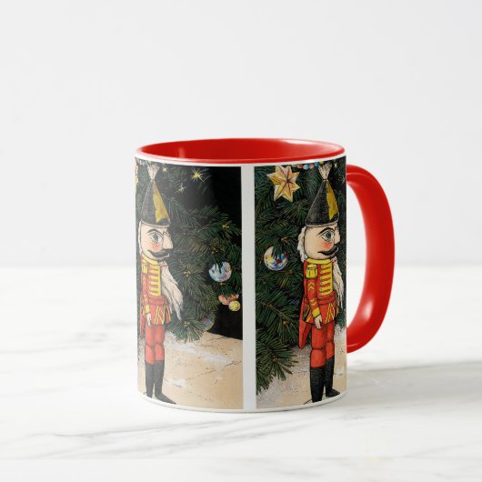 notenkraker onder kerstboom mok (Voorkant rechts)