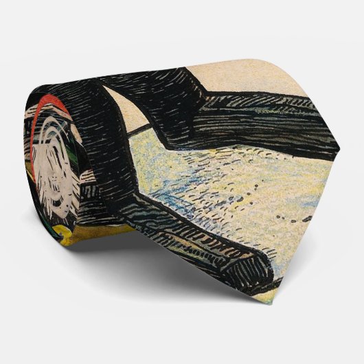 notenkraker onder kerstboom stropdas (Opgerold)