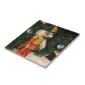  notenkraker onder kerstboom tegeltje (Zijkant)