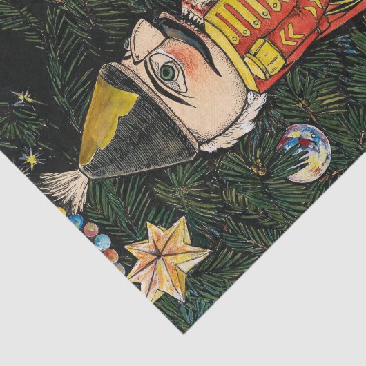  notenkraker onder kerstboom tissuepapier (Detail)