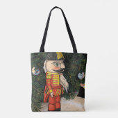 notenkraker onder kerstboom tote bag (Achterkant)