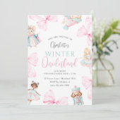 Notenkraker Onederland Meisje Eerste Verjaardag Kaart (Staand voorkant)