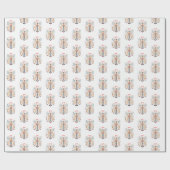 Notenkraker ontwerp kerst inpakpapier (Vlak)