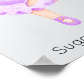 Notenkraker Paarse Sugar Plum Fairy Christmas Poster (Hoek)