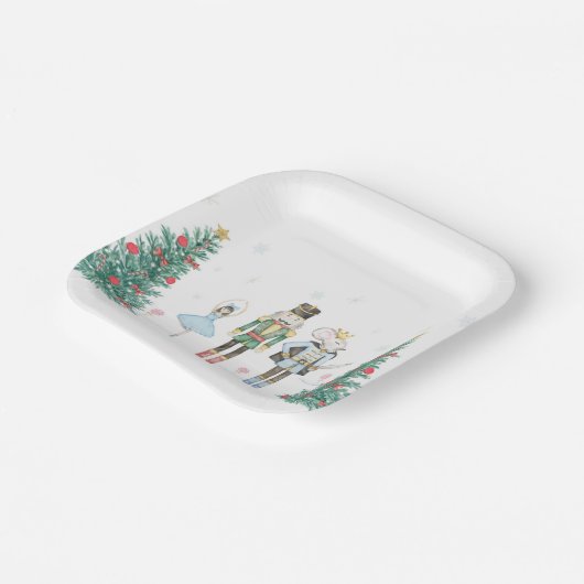 Notenkraker Party Borden- Pastel Papieren Bordje (Gebogen)