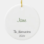  Notenkraker Party Boy/Battle Doll Keramisch Ornament (Achterkant)