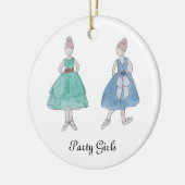 Notenkraker Party Meisjes Keepsake Ornament (Links)