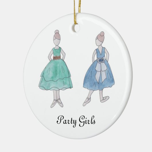 Notenkraker Party Meisjes Keepsake Ornament (Links)
