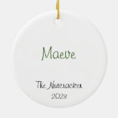 Notenkraker Party Papa/Flower/Arabisch Keramisch Ornament (Achterkant)