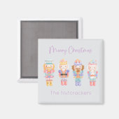 Notenkraker Pastel Christmas Magneet (Voorkant / Achterkant)