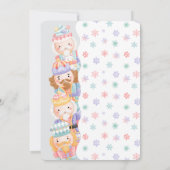 Notenkraker Pastel Kerst Ornament Exchange Kaart (Achterkant)