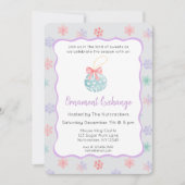 Notenkraker Pastel Kerst Ornament Exchange Kaart (Voorkant)