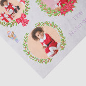 Notenkraker Patroon Kerstfoto Tissuepapier (Detail)