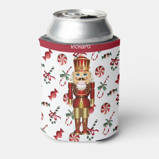 Notenkraker Personaliseer Naam Kerstmisgift Blikjeskoeler (Blikje Achterkant)