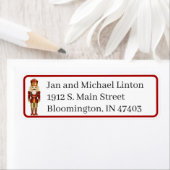 Notenkraker Personaliseer retouradres Kerstmis Etiket (Insitu)