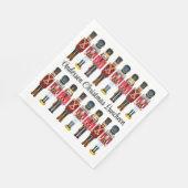 Notenkraker Personaliseer Tekst Soldaat Kerstmis Servet (Hoek)