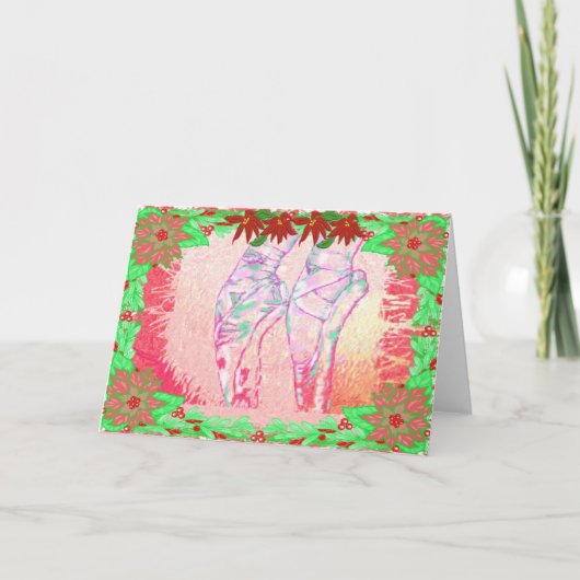 Notenkraker Pointe Schoenen-327 Feestdagen Kaart (Voorkant)