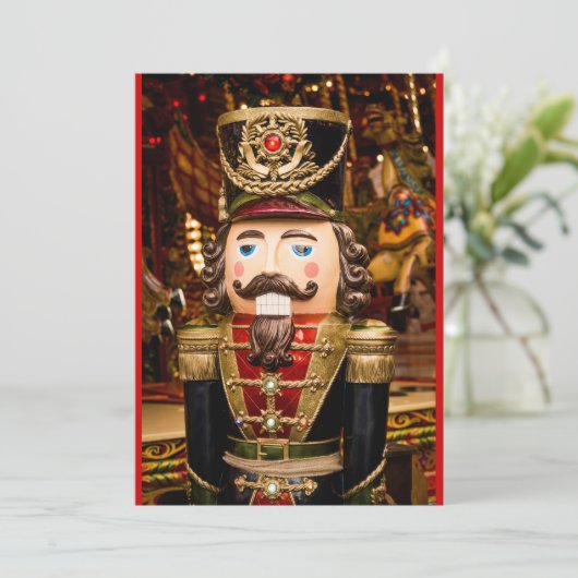 Notenkraker Potluck Kerstmis Partij aangepaste tek (Staand voorkant)