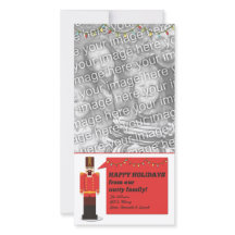 Notenkraker Prettig feest, fotokaart sjabloon